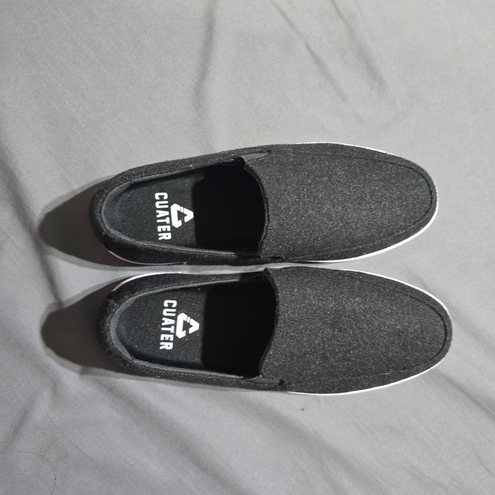 Cuater TravisMathew Phenom Slip-On Sneakers Shoes Mens 10 Charcoal Wool Blend